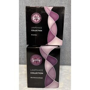 NEW Scentsy Blue Diamond Wax Warmer Shade & Broad Base Retired